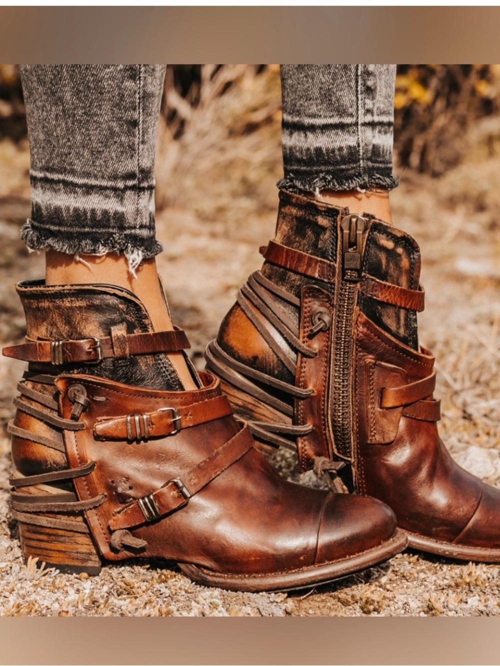 Freebird Crue Boots Cognac Size 10